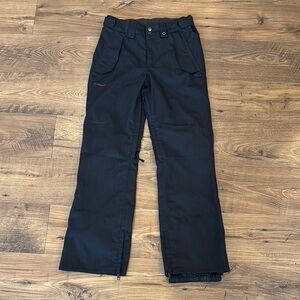 Foursquare men’s black snow pants, size medium